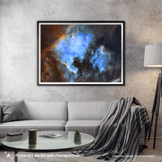 Bogdan Jarzyna: North America and Pelican Nebulae Poster