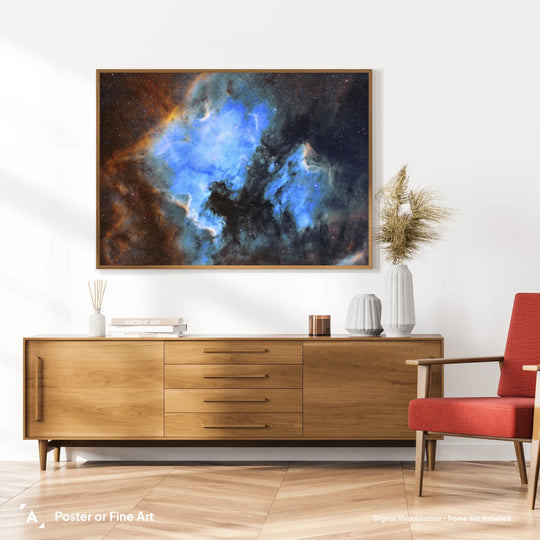 Bogdan Jarzyna: North America and Pelican Nebulae Poster