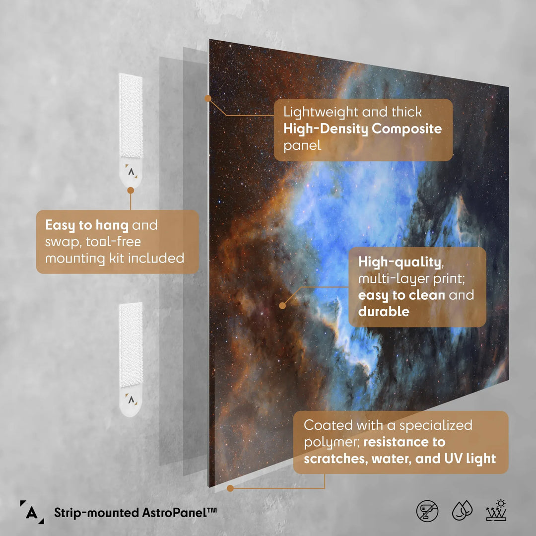 Bogdan Jarzyna: North America and Pelican Nebulae Poster