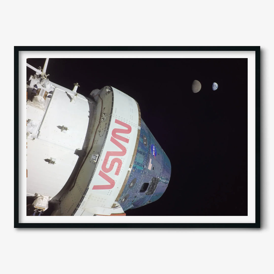 NASA Poster: Orion, Earth, and the Moon