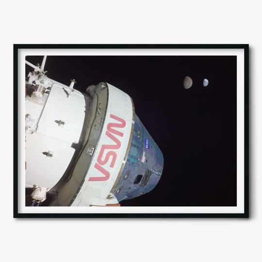 NASA Poster: Orion, Earth, and the Moon
