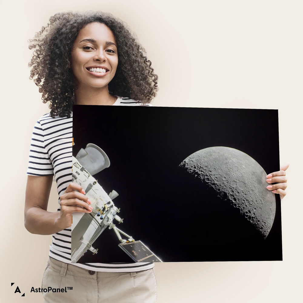NASA Poster: Orion Gazes at Moon Before Return to Earth