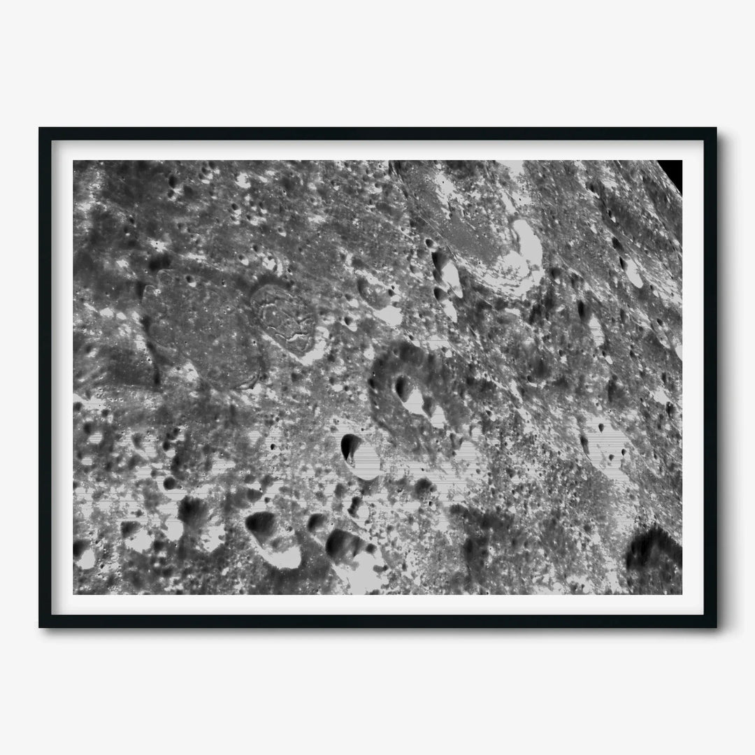 NASA Poster: Orion’s Moon Crater Close-up