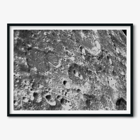 NASA Poster: Orion’s Moon Crater Close-up