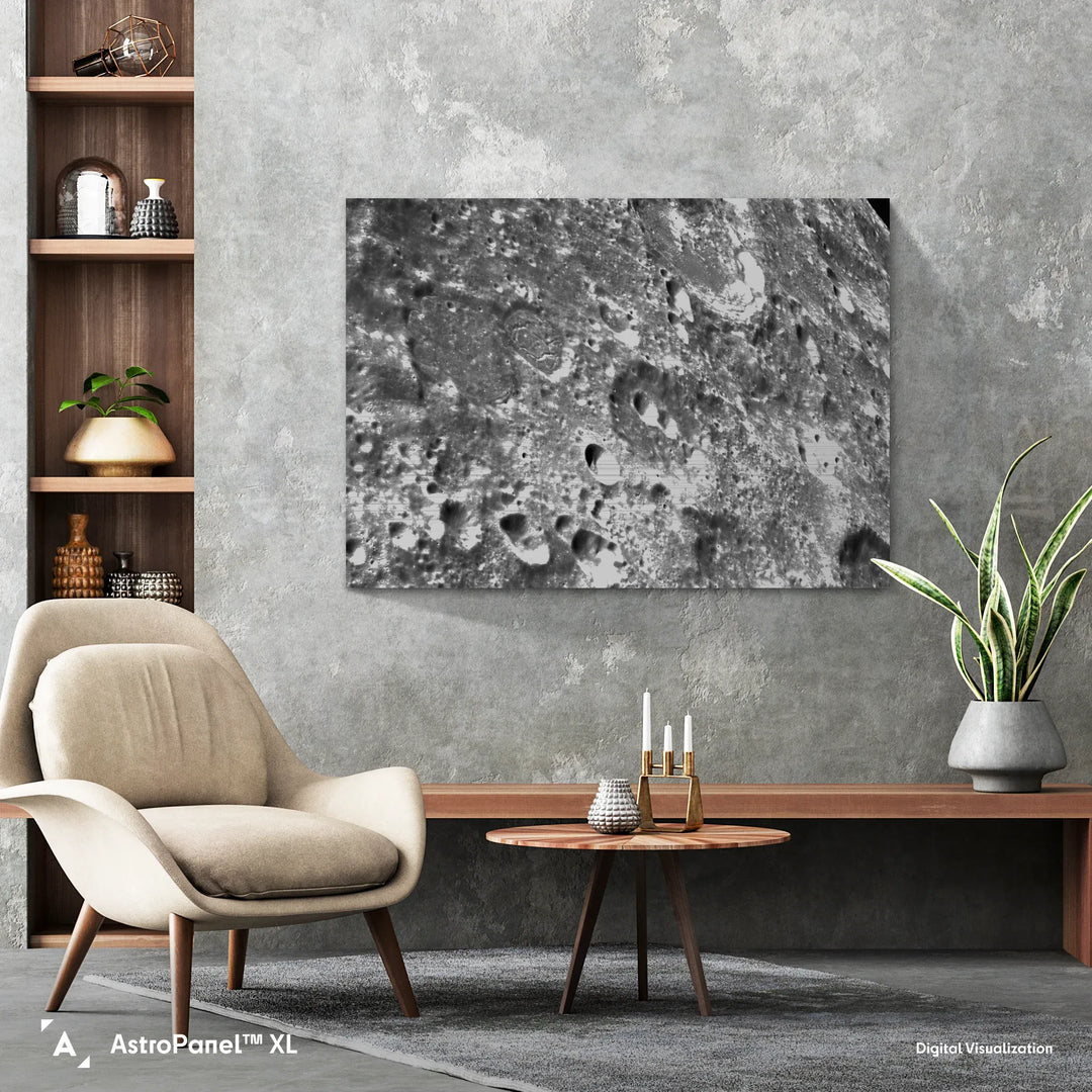 NASA Poster: Orion’s Moon Crater Close-up