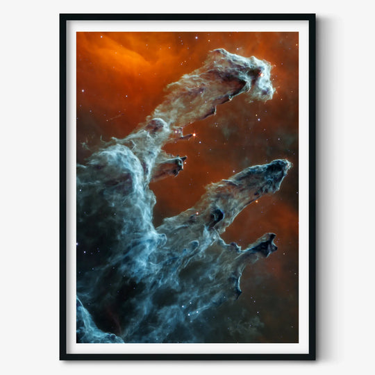 Pillars of Creation Poster (in Mid-Infrared)