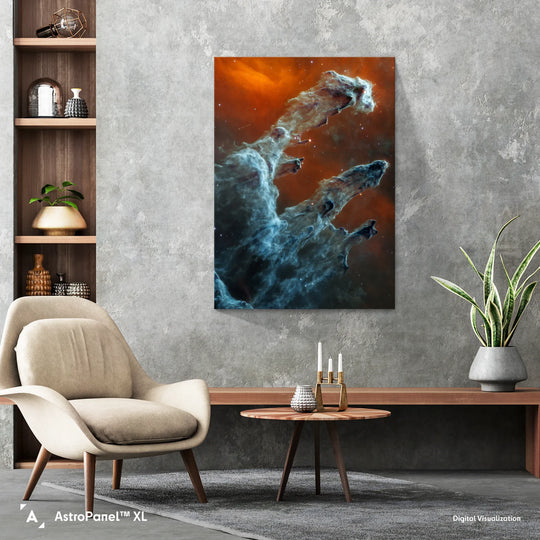 Pillars of Creation Poster (in Mid-Infrared)