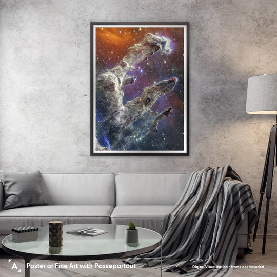 Pillars of Creation Poster (NIRCam and MIRI)