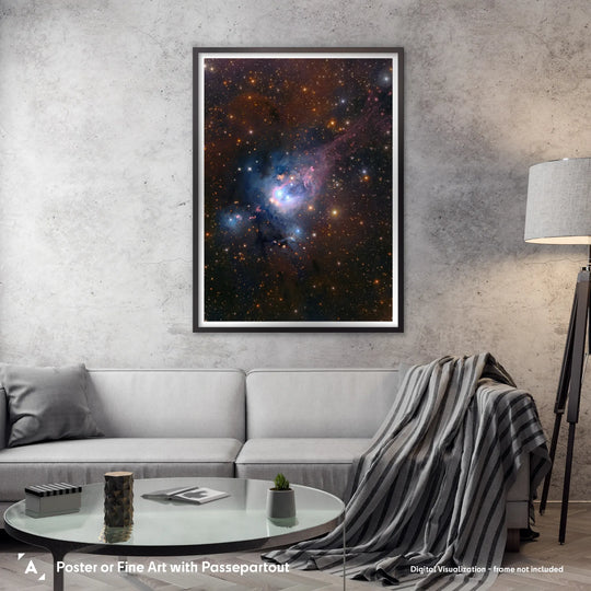 Robert Gendler: NGC 7129 in Cepheus Poster