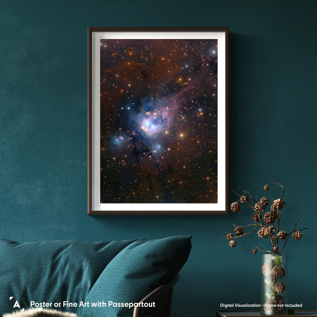 Robert Gendler: NGC 7129 in Cepheus Poster