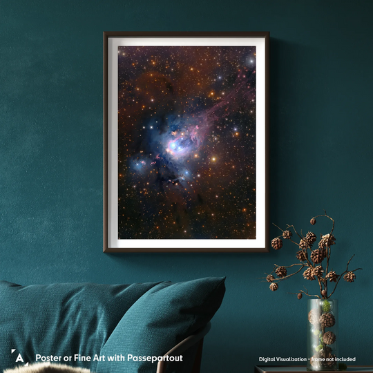 Robert Gendler: NGC 7129 in Cepheus Poster