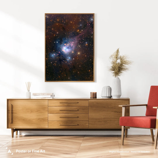 Robert Gendler: NGC 7129 in Cepheus Poster