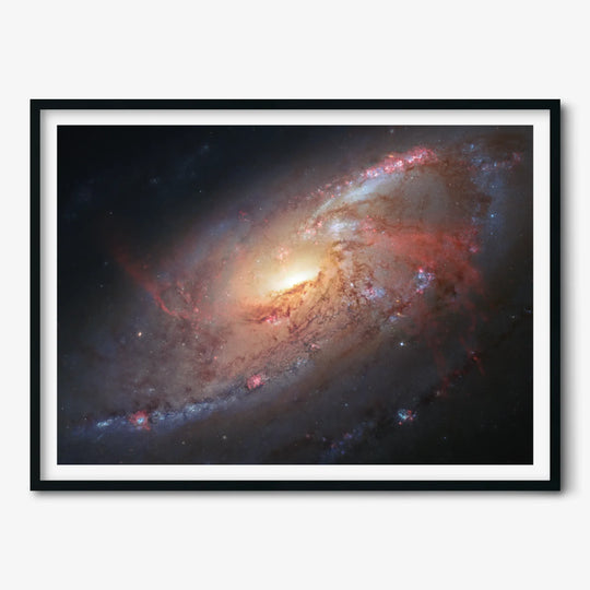 Robert Gendler: Spiral Galaxy in Canes Venatici (M106) Print