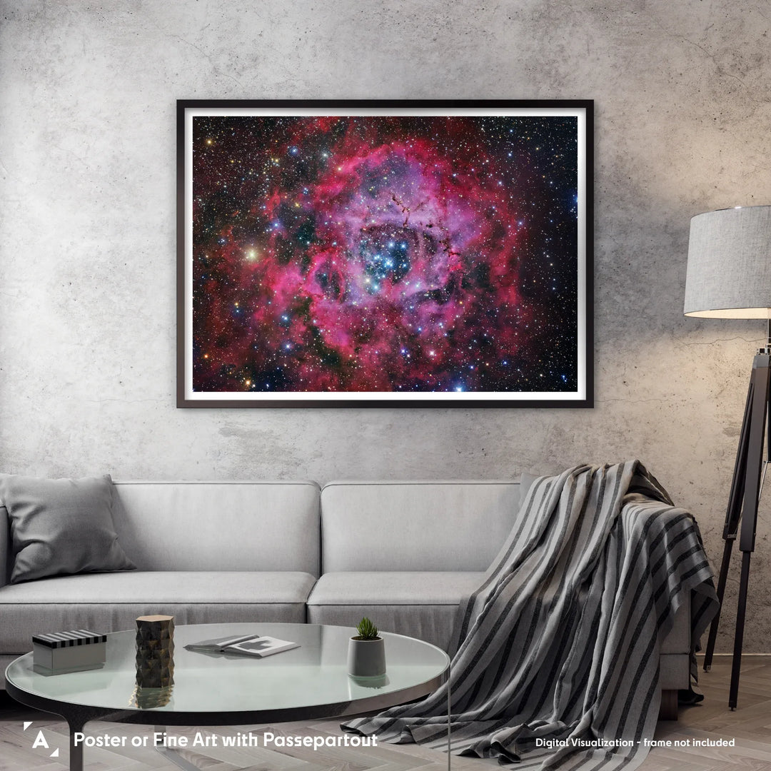 Robert Gendler: The Rosette Nebula in Monoceros Poster