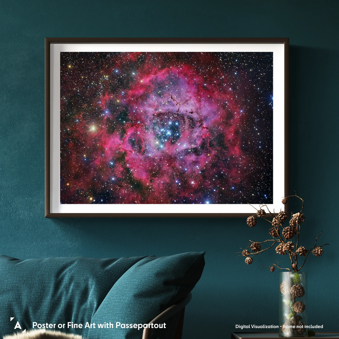 Robert Gendler: The Rosette Nebula in Monoceros Poster