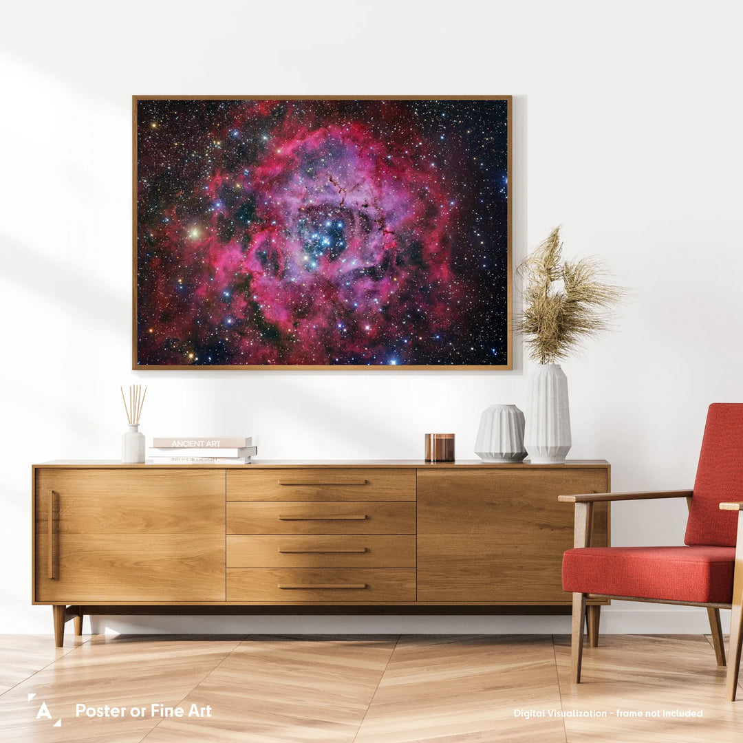 Robert Gendler: The Rosette Nebula in Monoceros Poster