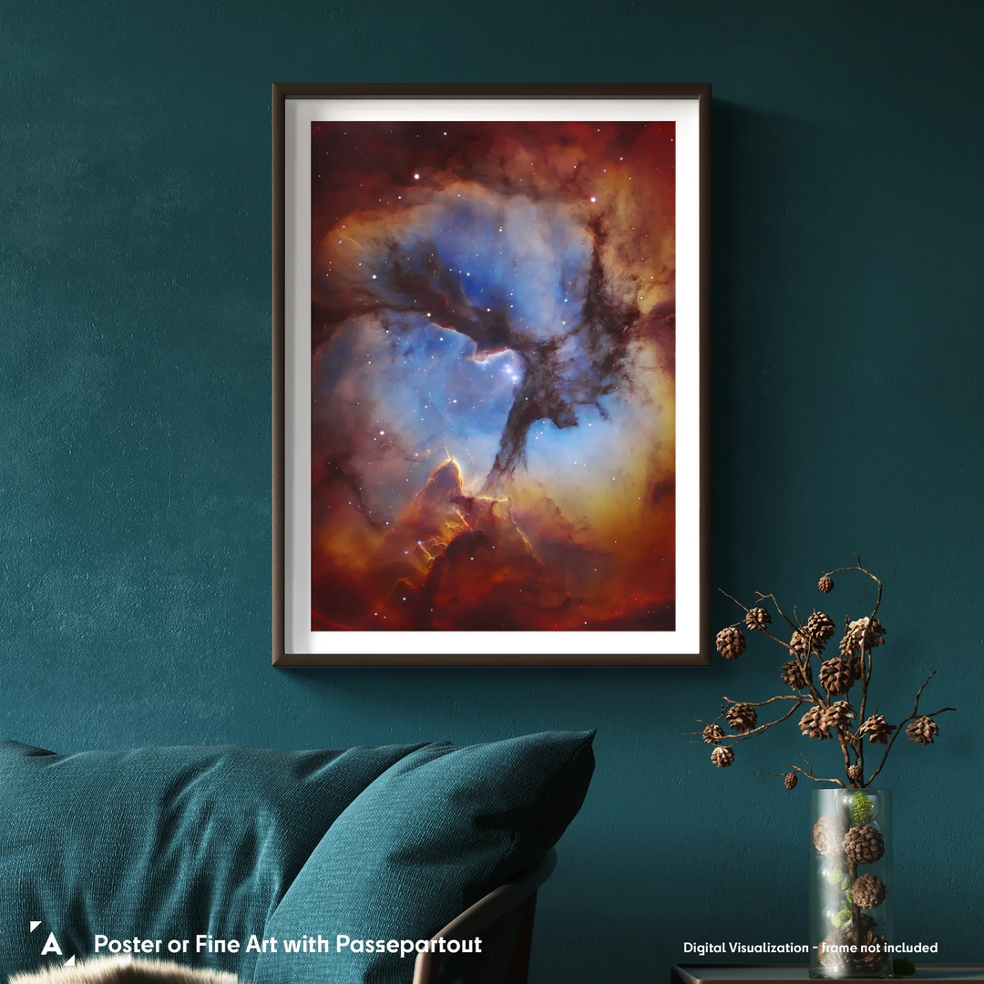 Robert Gendler: The Trifid Nebula in Sagittarius (M20) Poster