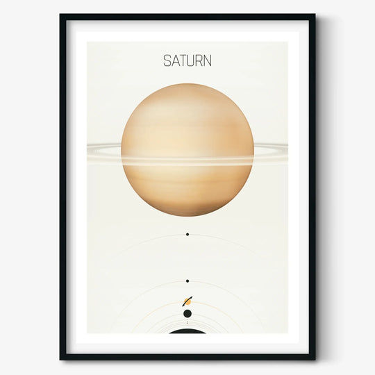 Solar System Light: Saturn Poster