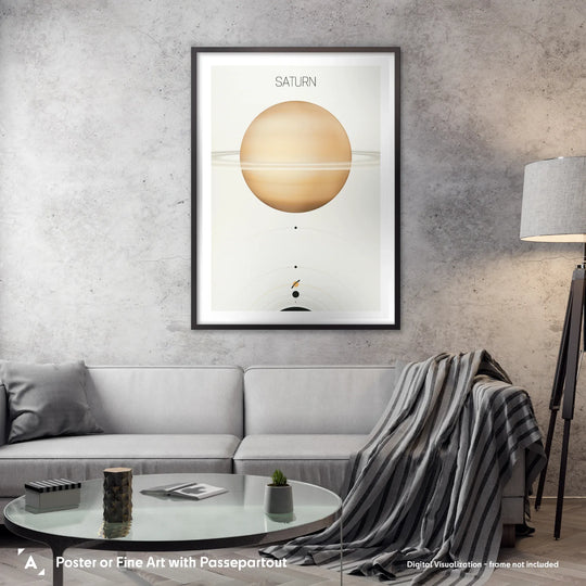 Solar System Light: Saturn Poster