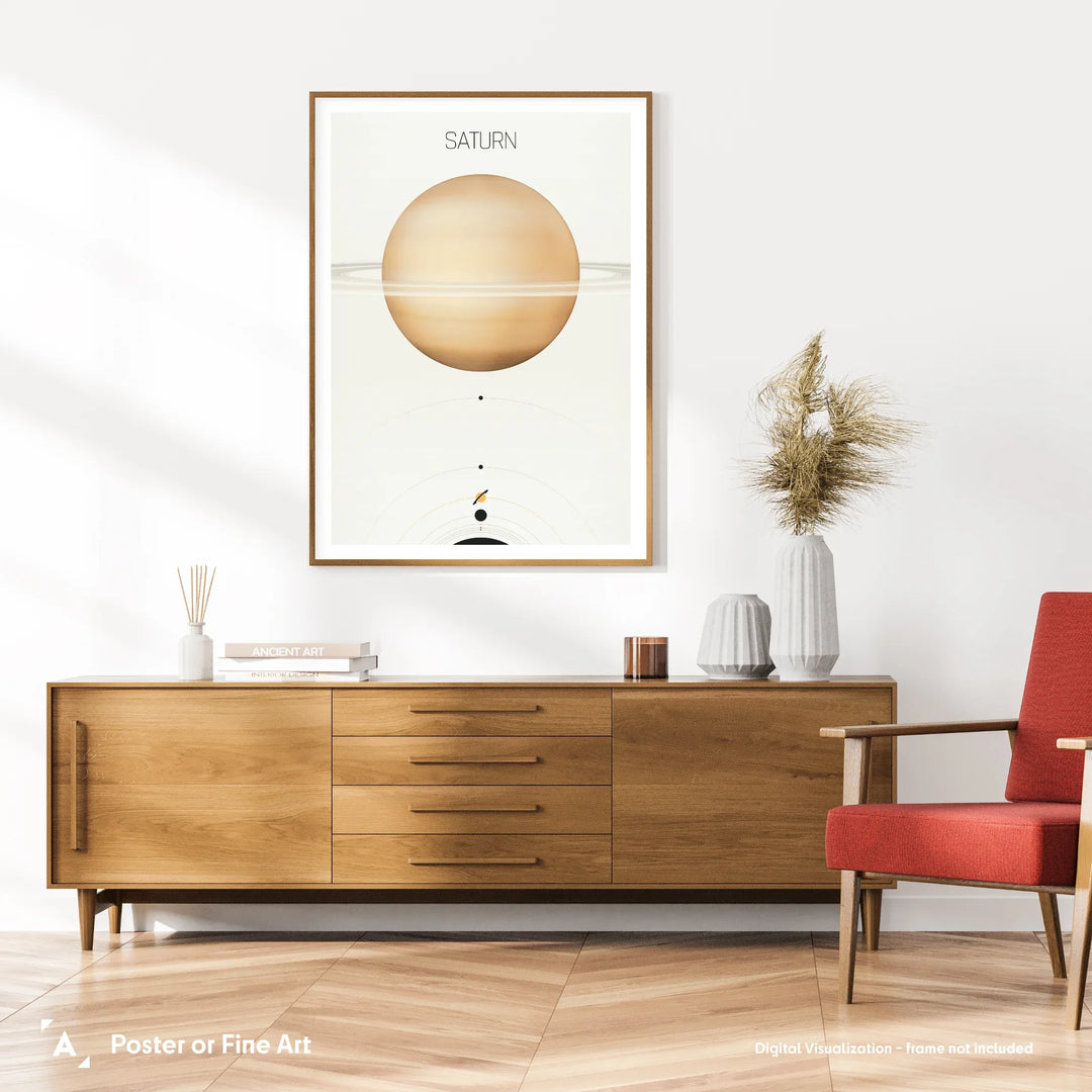 Solar System Light: Saturn Poster