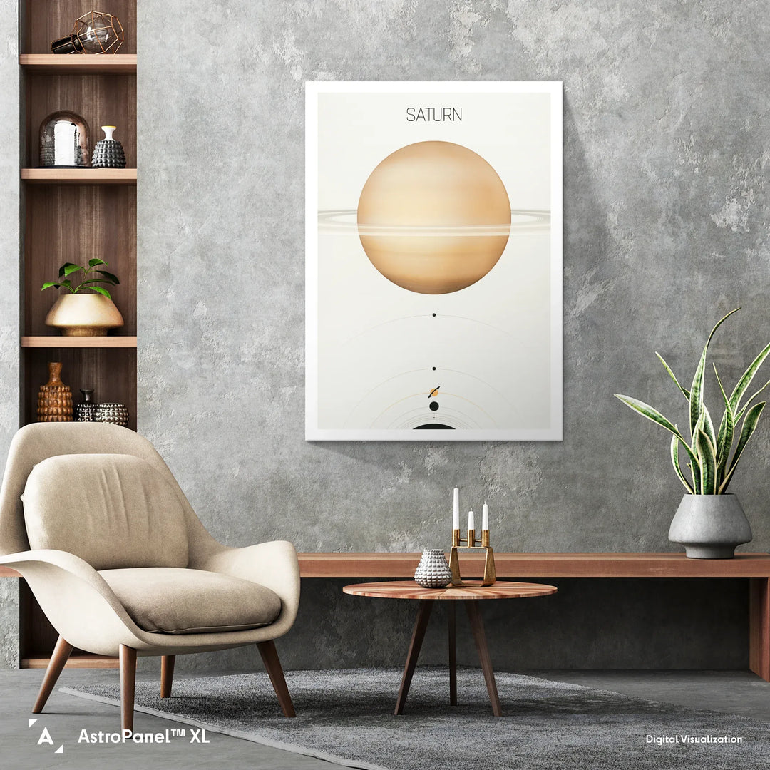 Solar System Light: Saturn Poster