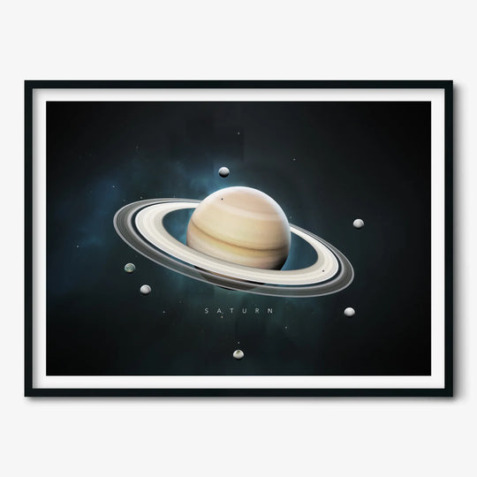 A Portrait of the Solar System: Saturn Poster