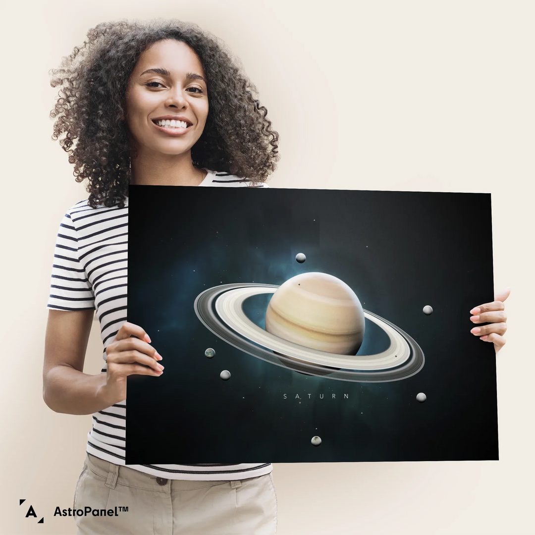 A Portrait of the Solar System: Saturn Poster