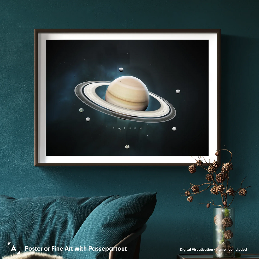 A Portrait of the Solar System: Saturn Poster