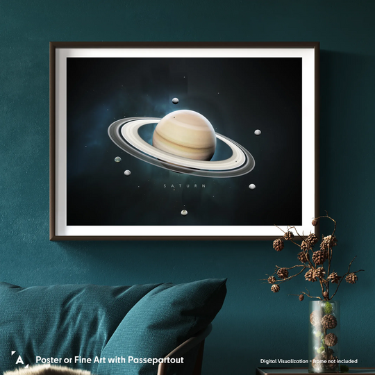 A Portrait of the Solar System: Saturn Poster