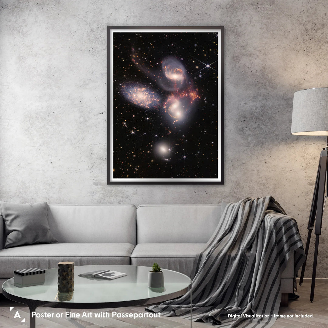 JWST: Stephan's Quintet Poster
