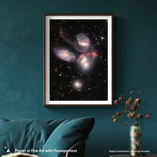 JWST: Stephan's Quintet Poster