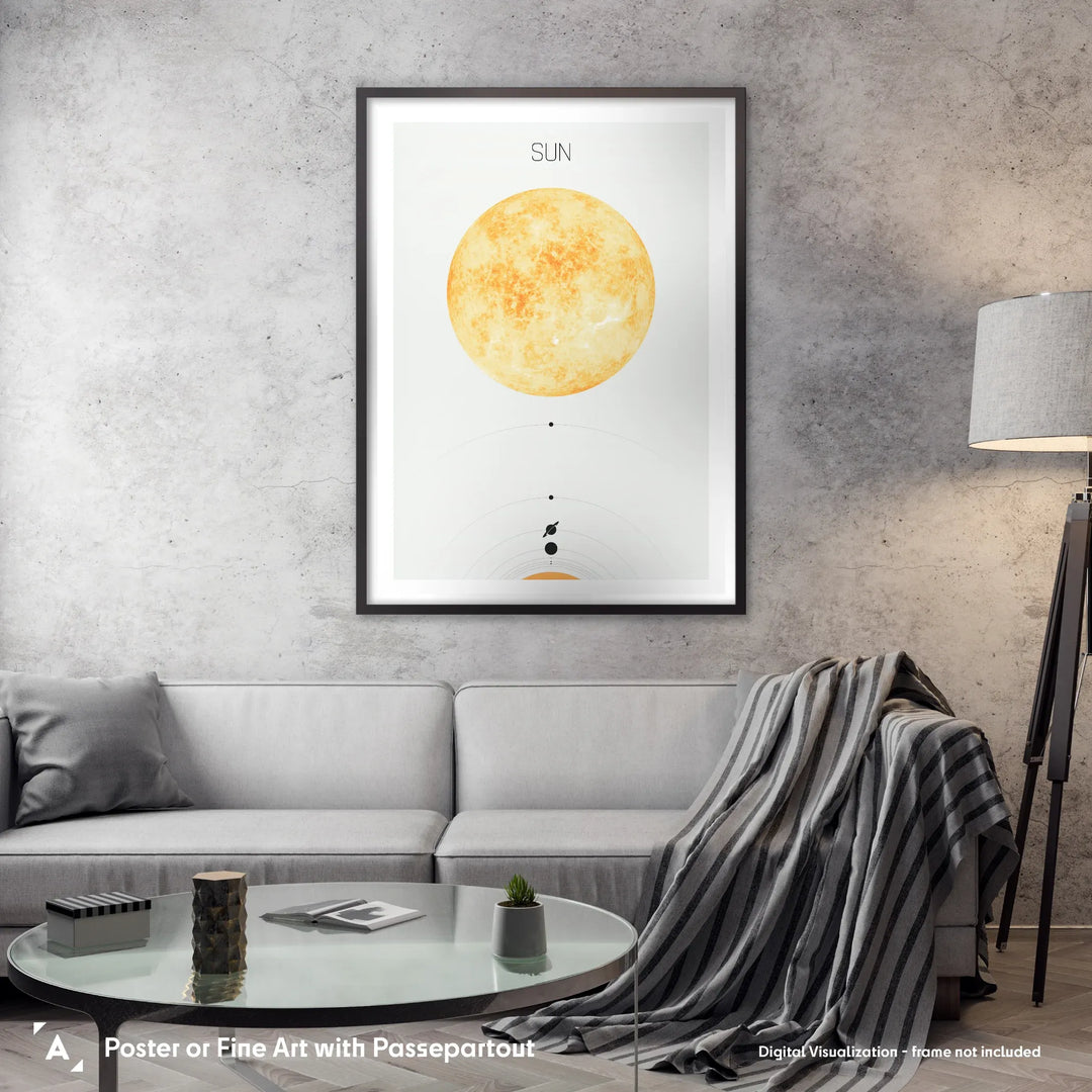 Solar System Light: Sun Poster