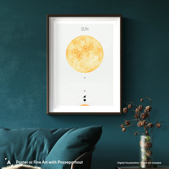 Solar System Light: Sun Poster