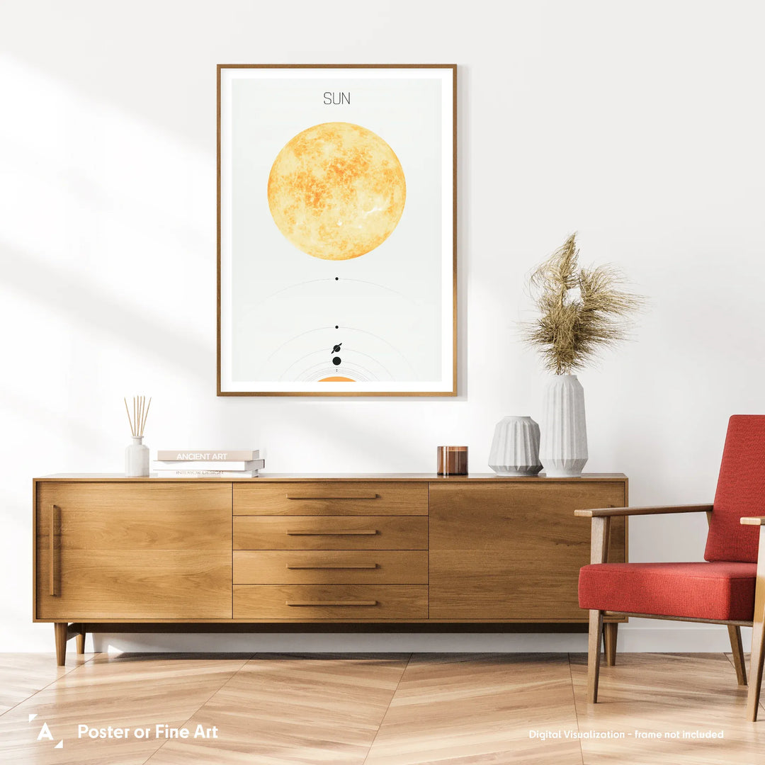 Solar System Light: Sun Poster