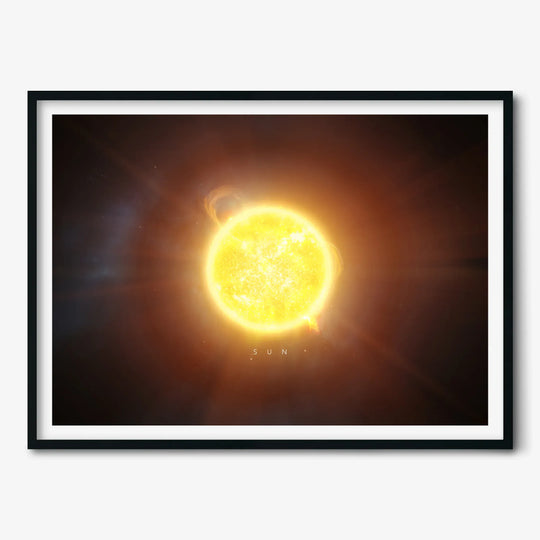 A Portrait of the Solar System: Sun Poster