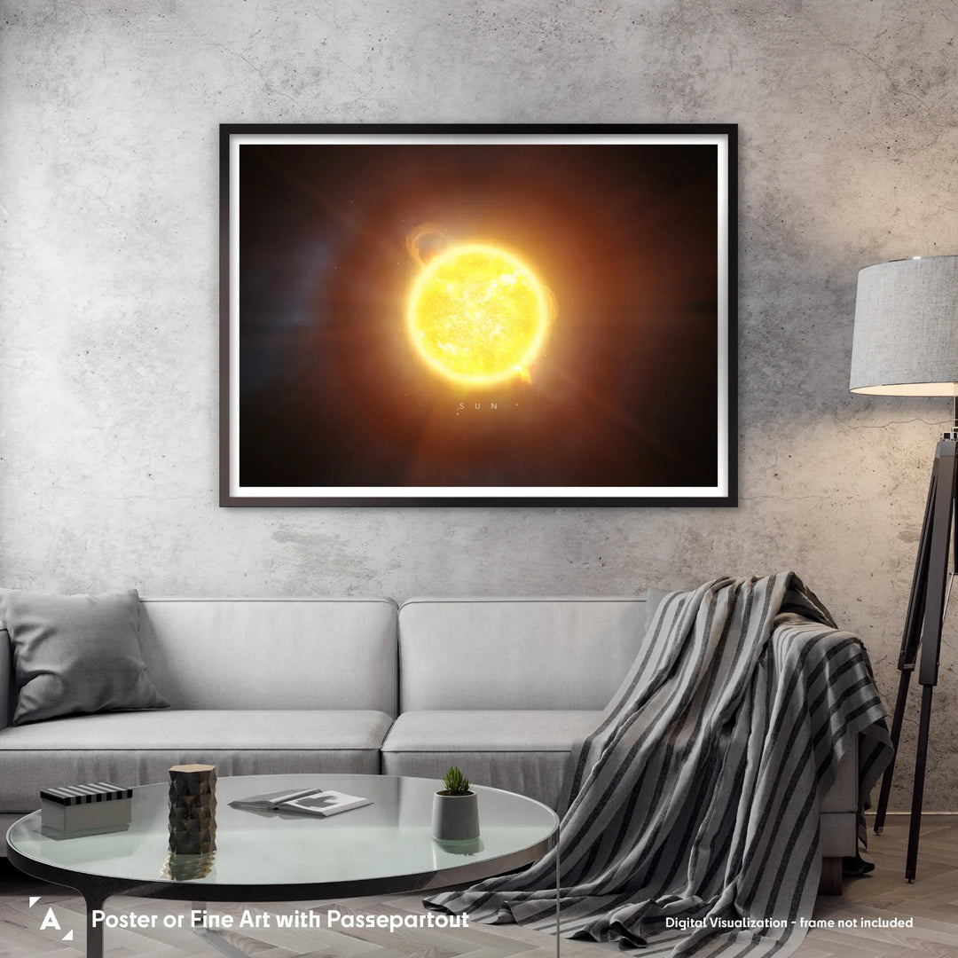 A Portrait of the Solar System: Sun Poster