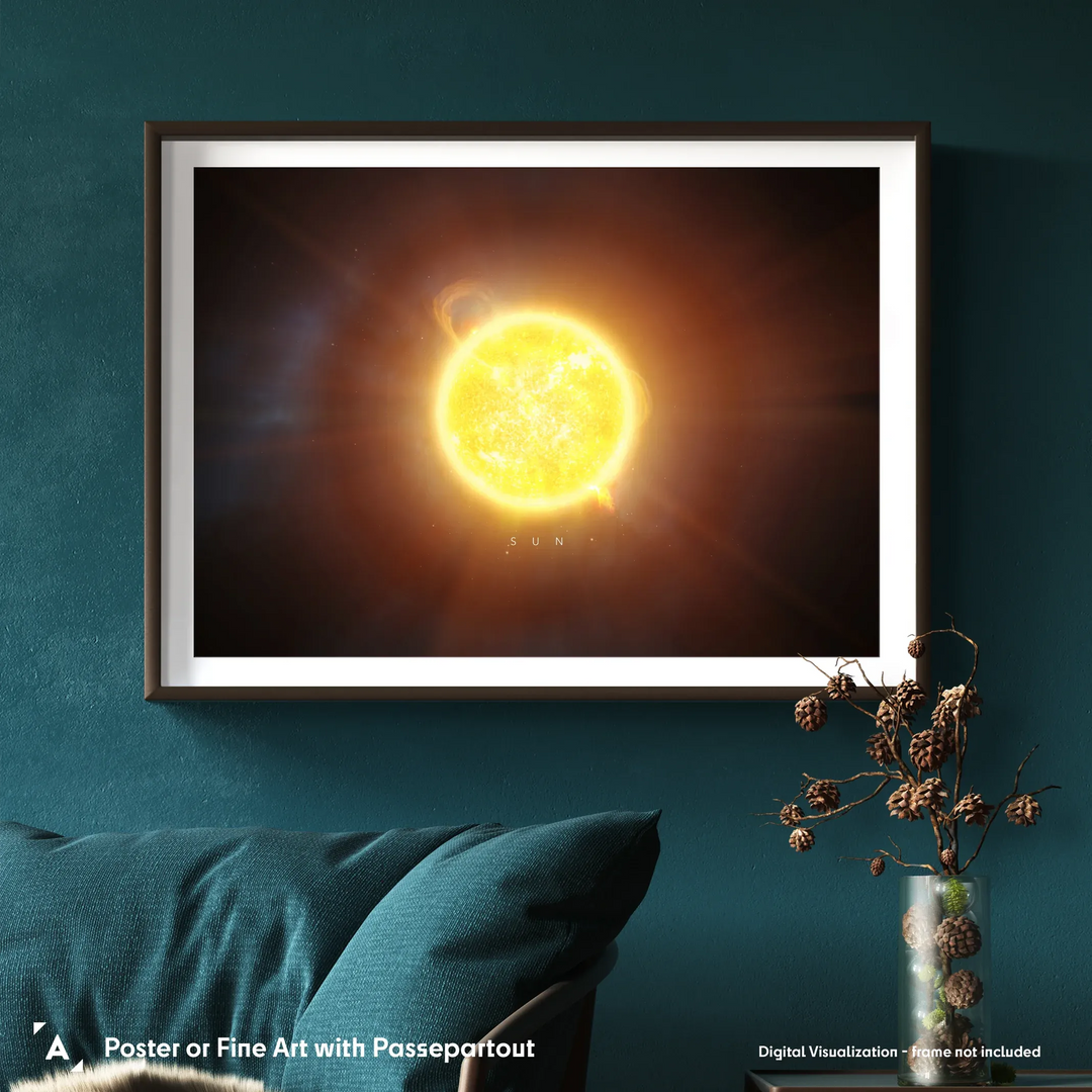A Portrait of the Solar System: Sun Poster