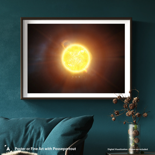 A Portrait of the Solar System: Sun Poster