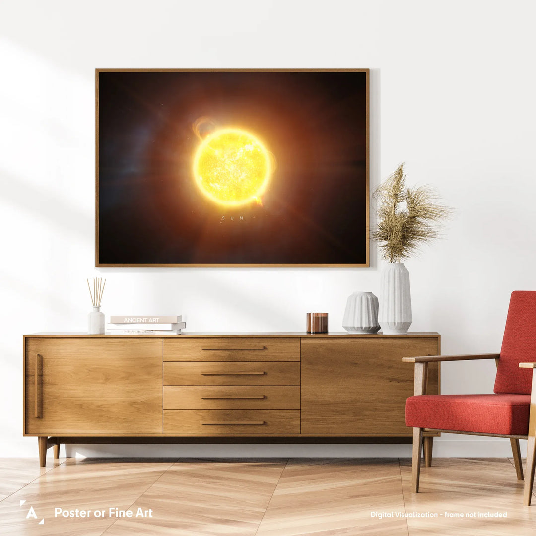 A Portrait of the Solar System: Sun Poster