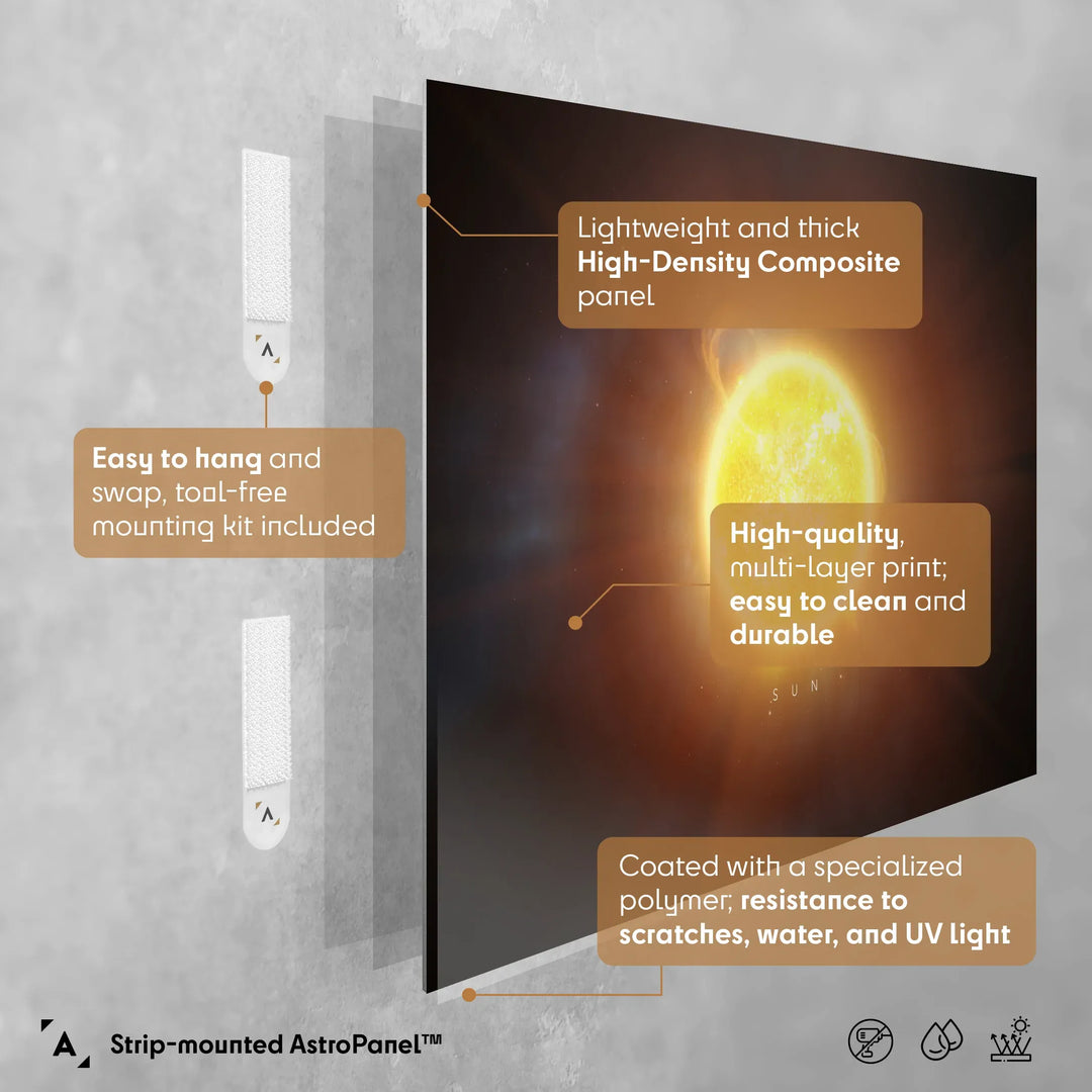 A Portrait of the Solar System: Sun Poster