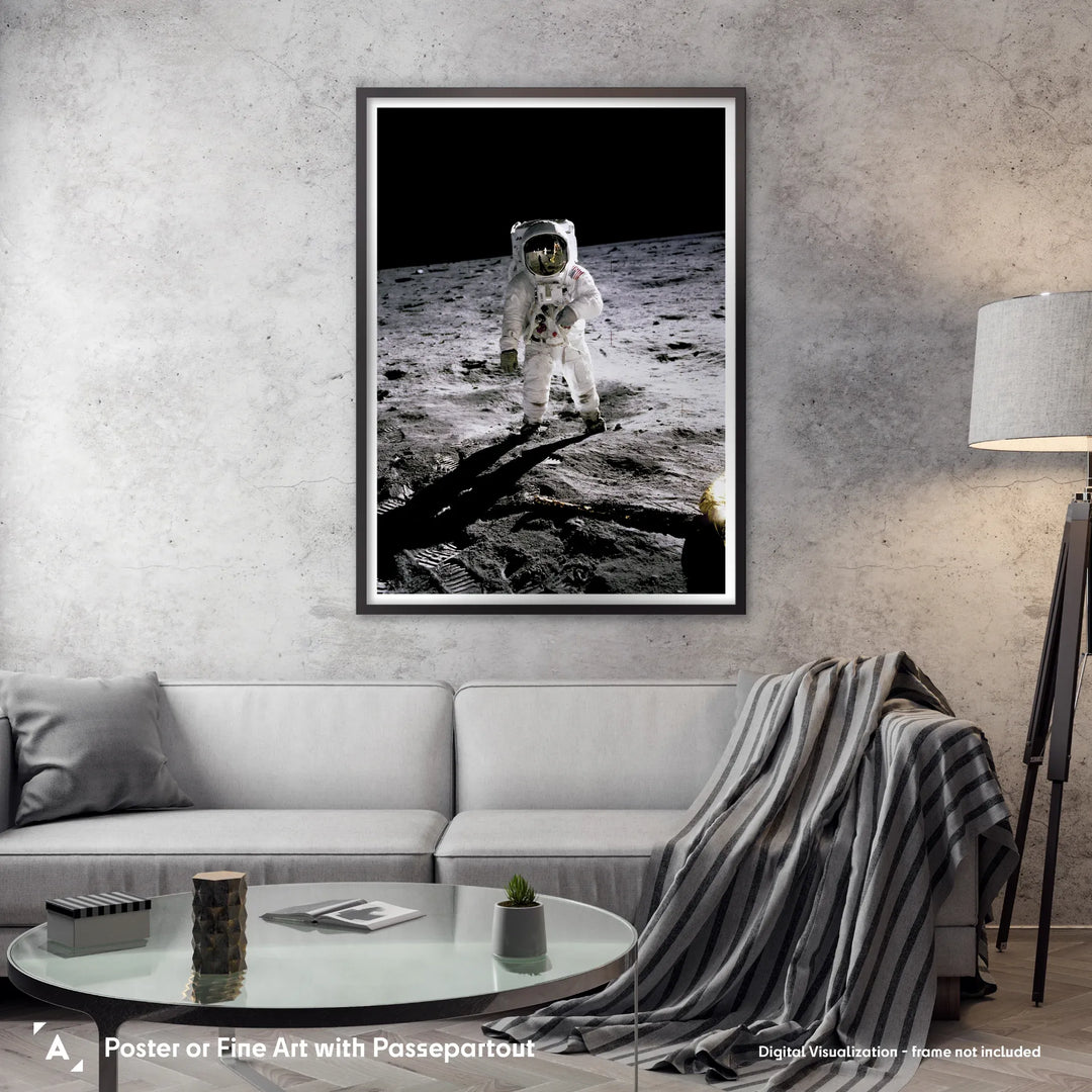 Apollo 11 Mission: The First Moonwalk Poster