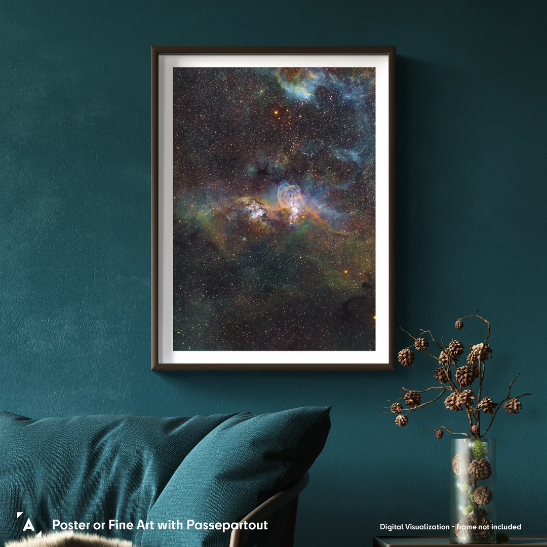 Jesion: The Statue of Liberty (NGC 3576) Poster