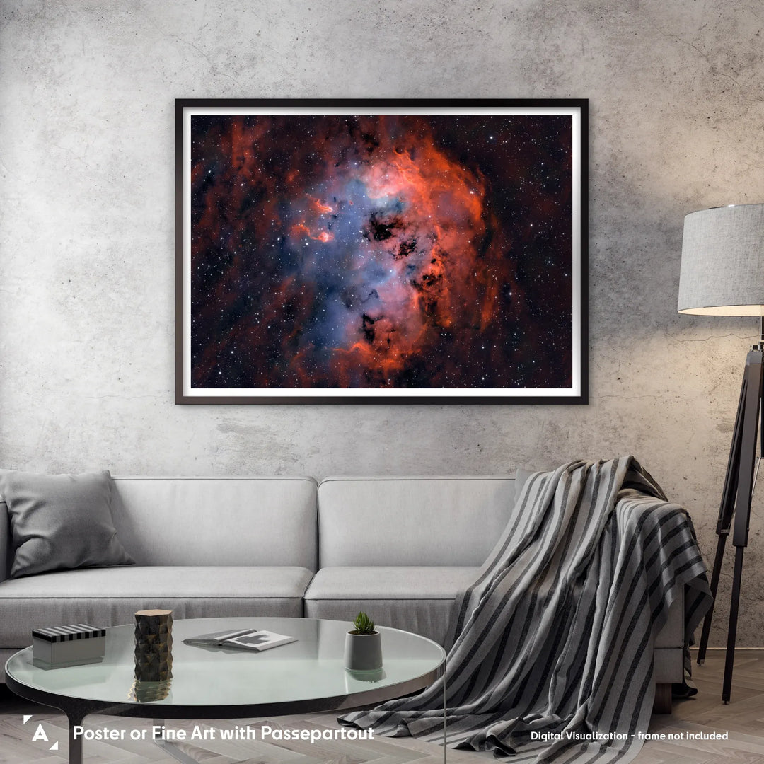 Bogdan Jarzyna: The Tadpoles Nebula IC410 Poster (Bicolor)