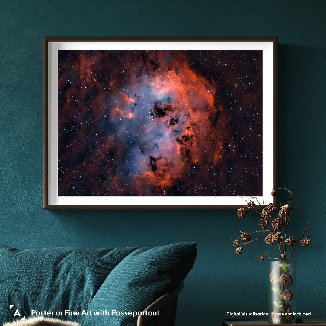 Bogdan Jarzyna: The Tadpoles Nebula IC410 Poster (Bicolor)