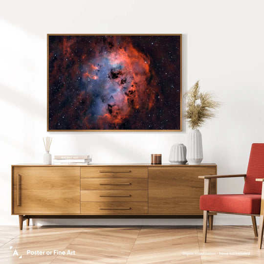 Bogdan Jarzyna: The Tadpoles Nebula IC410 Poster (Bicolor)