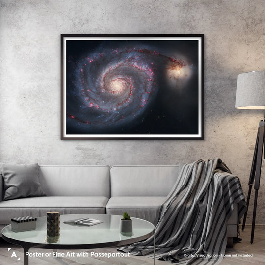 The Whirlpool Galaxy (M 51) Poster