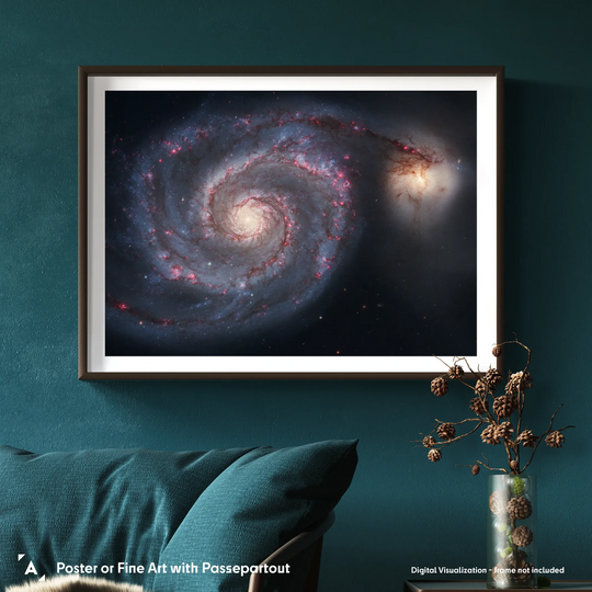 The Whirlpool Galaxy (M 51) Poster