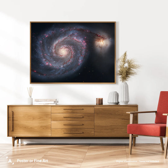 The Whirlpool Galaxy (M 51) Poster