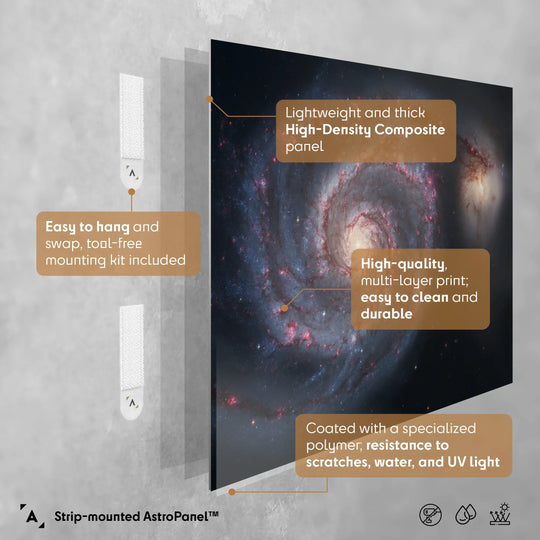 The Whirlpool Galaxy (M 51) Poster