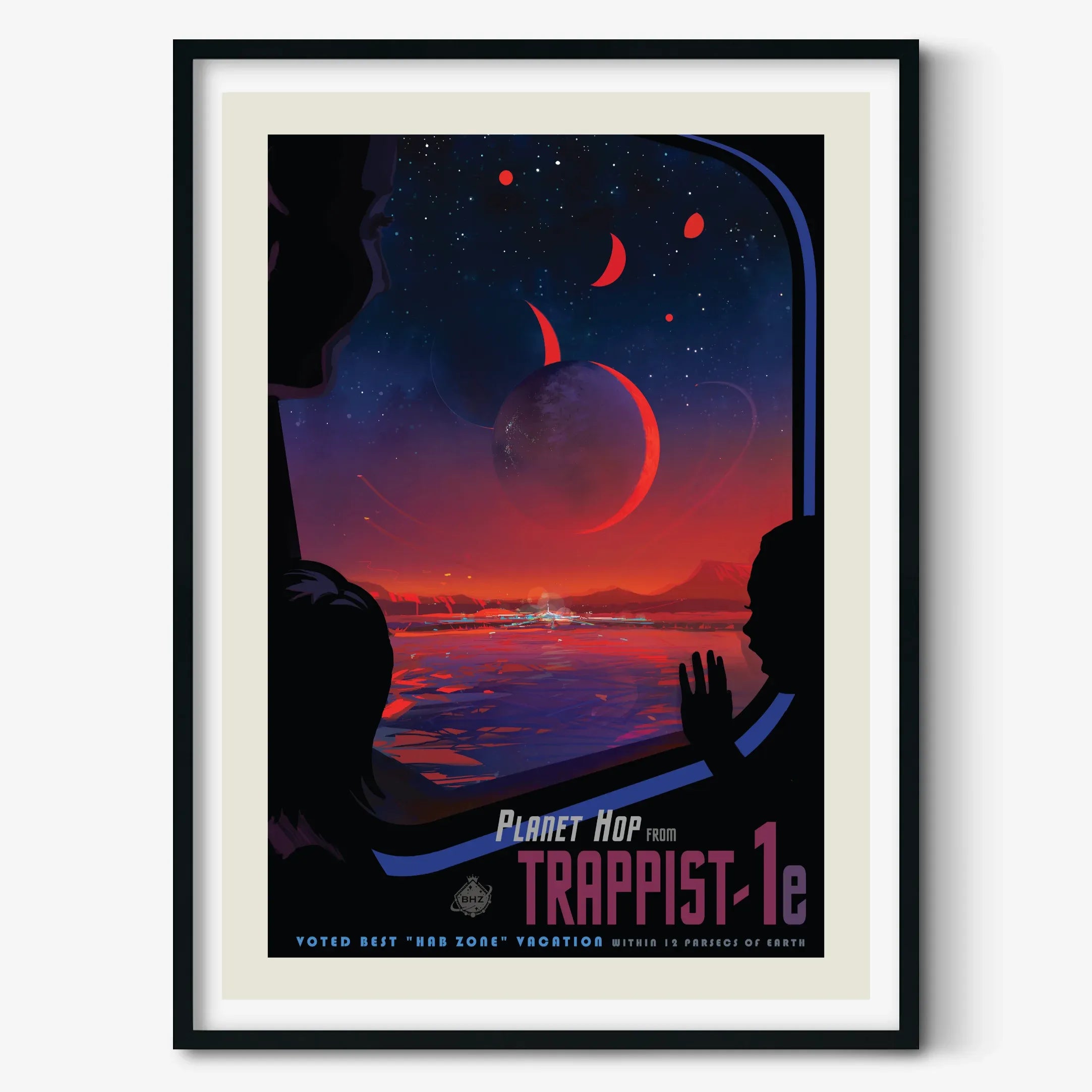 【シッポページ】 Trappist-1e: NASA Visions of the Future | Astrography Posters